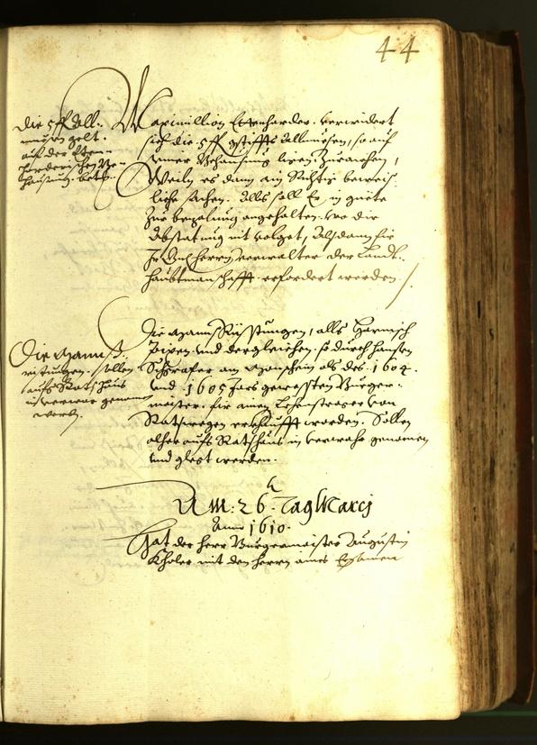 Civic Archives of Bozen-Bolzano - BOhisto Minutes of the council 1610 