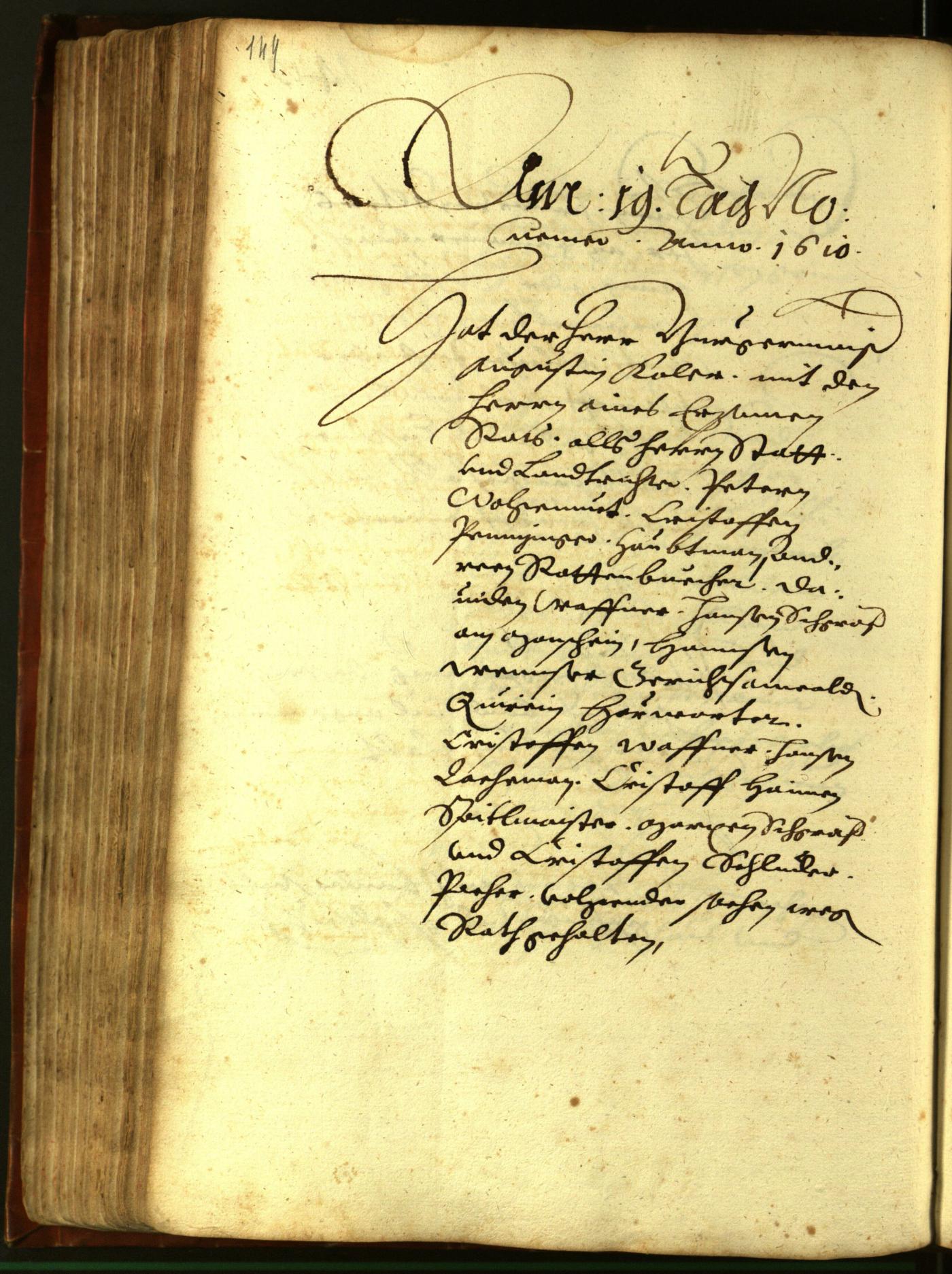 Archivio Storico della Città di Bolzano - BOhisto protocollo consiliare 1610 