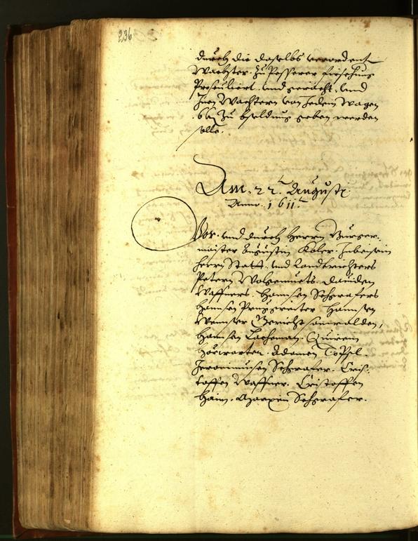 Stadtarchiv Bozen - BOhisto Ratsprotokoll 1611 