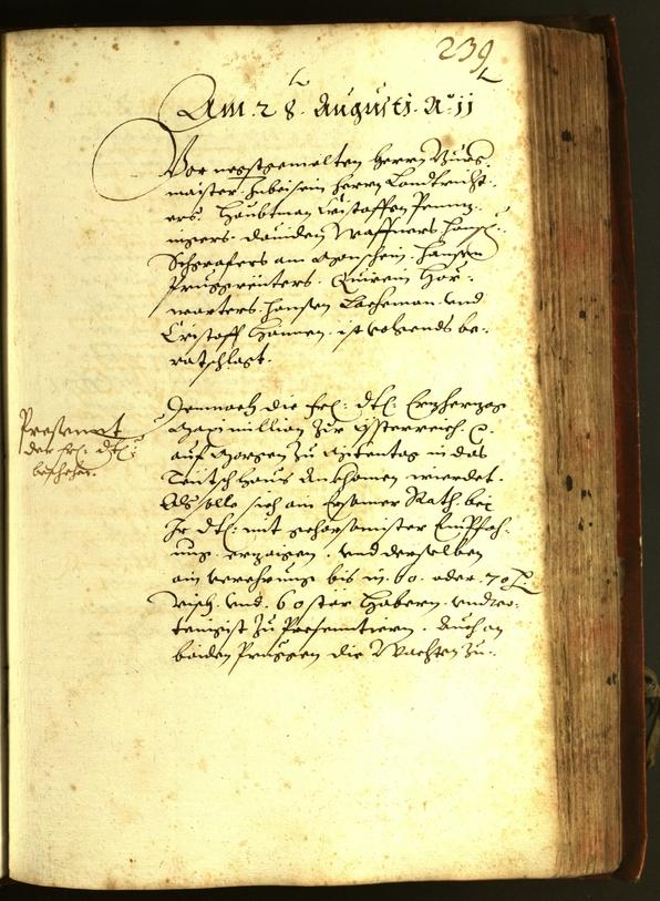 Stadtarchiv Bozen - BOhisto Ratsprotokoll 1611 