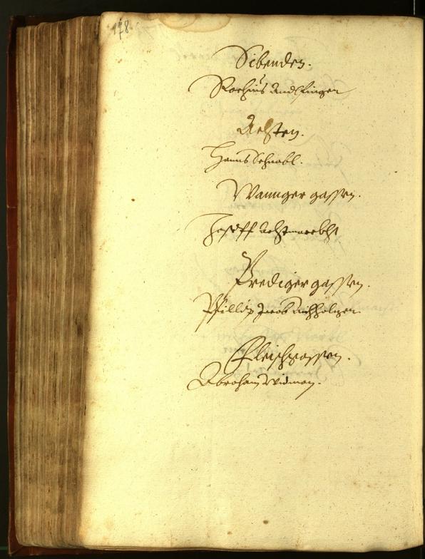 Stadtarchiv Bozen - BOhisto Ratsprotokoll 1611 