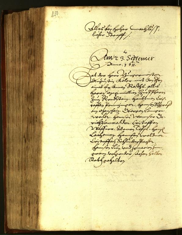 Civic Archives of Bozen-Bolzano - BOhisto Minutes of the council 1611 