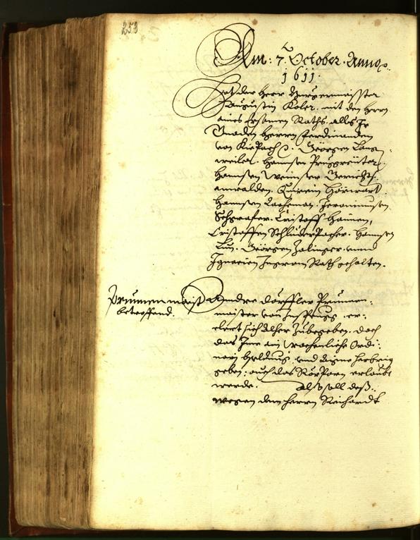 Stadtarchiv Bozen - BOhisto Ratsprotokoll 1611 