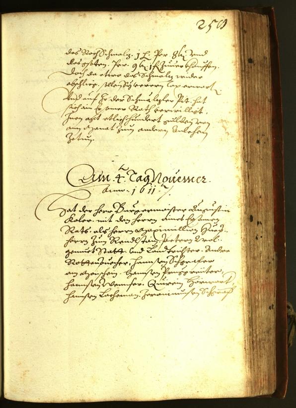 Stadtarchiv Bozen - BOhisto Ratsprotokoll 1611 