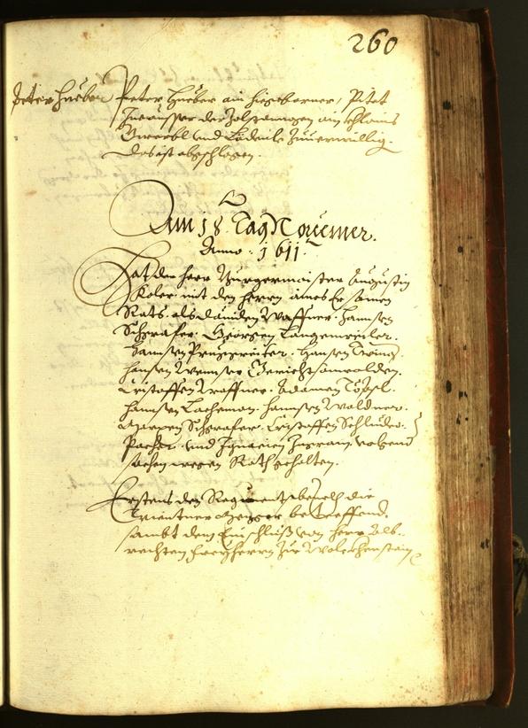 Stadtarchiv Bozen - BOhisto Ratsprotokoll 1611 