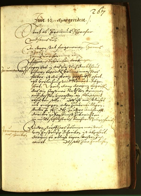 Stadtarchiv Bozen - BOhisto Ratsprotokoll 1611 