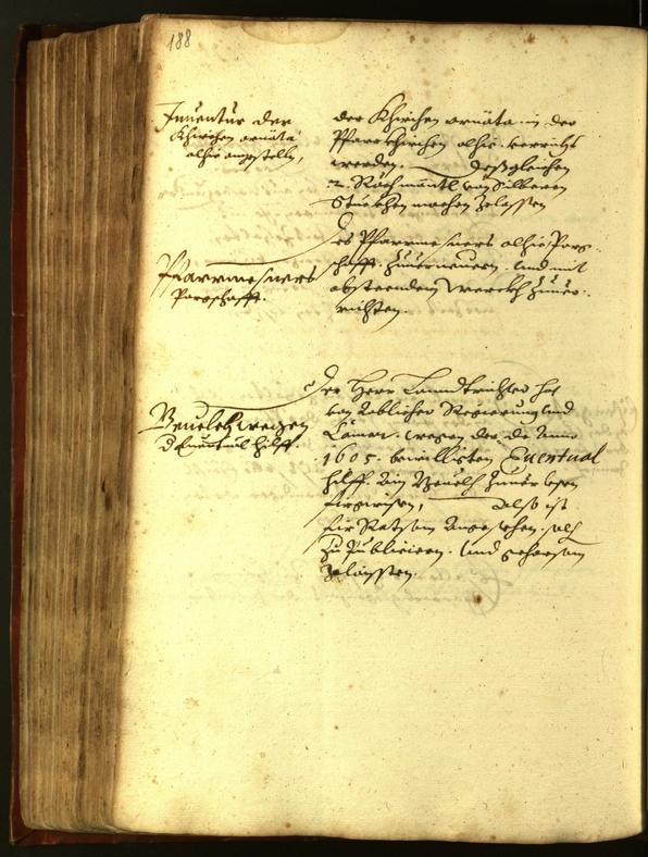 Stadtarchiv Bozen - BOhisto Ratsprotokoll 1611 