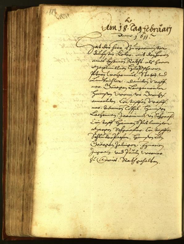 Stadtarchiv Bozen - BOhisto Ratsprotokoll 1611 