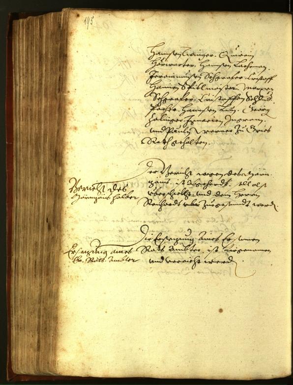 Stadtarchiv Bozen - BOhisto Ratsprotokoll 1611 