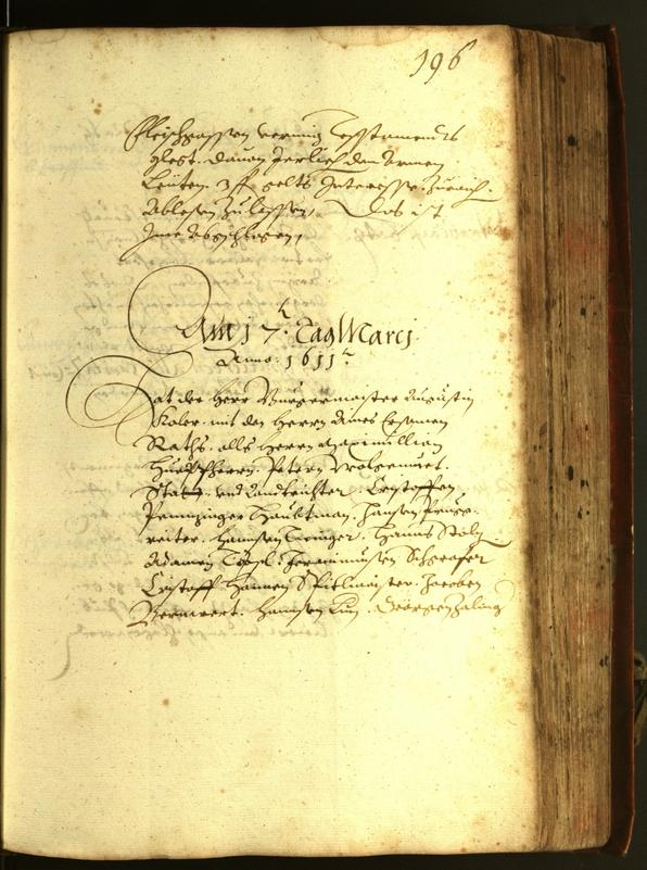 Stadtarchiv Bozen - BOhisto Ratsprotokoll 1611 