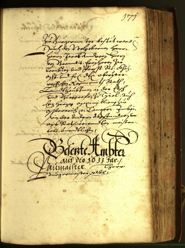 Stadtarchiv Bozen - BOhisto Ratsprotokoll 1611 