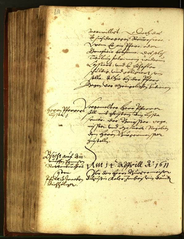 Civic Archives of Bozen-Bolzano - BOhisto Minutes of the council 1611 