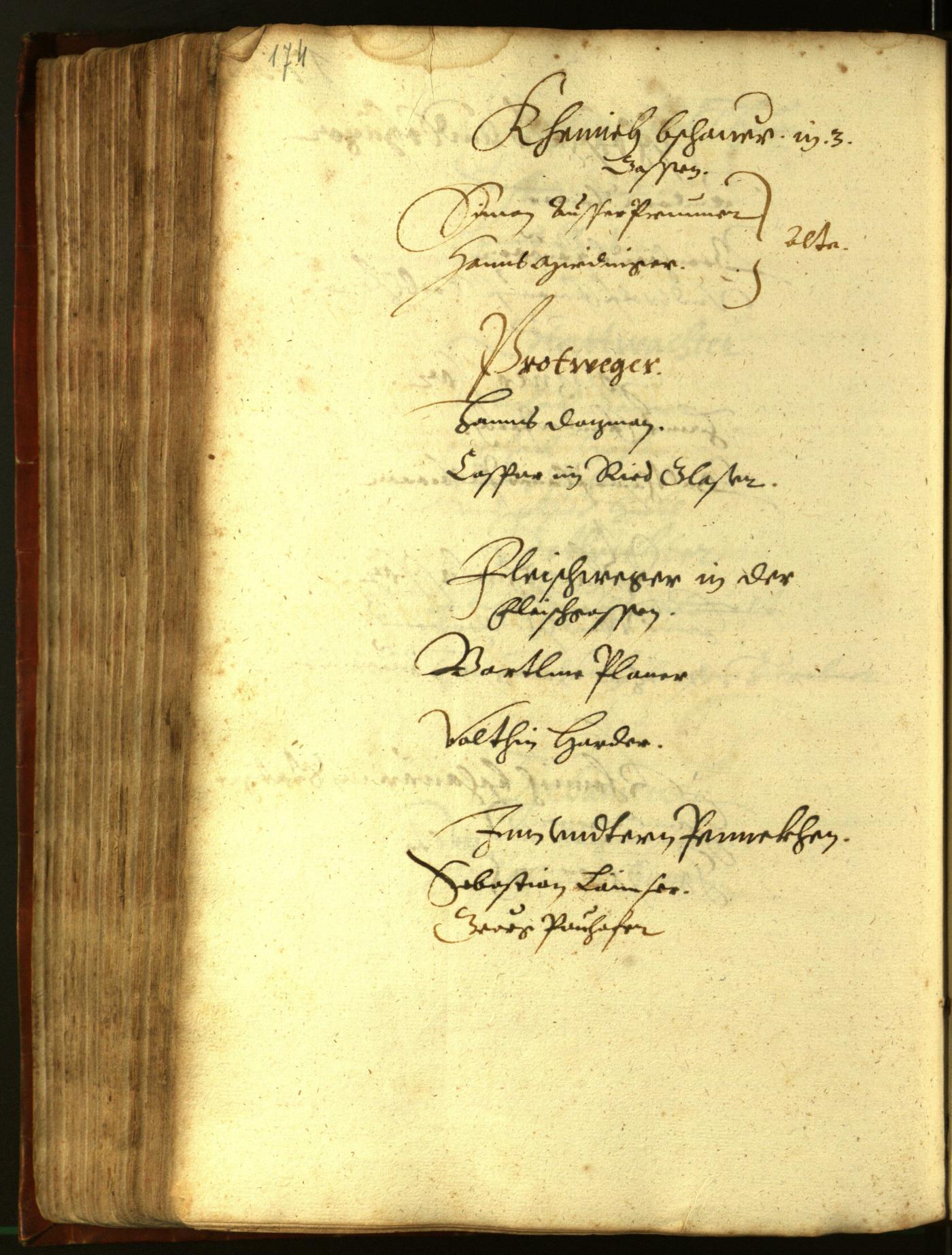 Stadtarchiv Bozen - BOhisto Ratsprotokoll 1611 