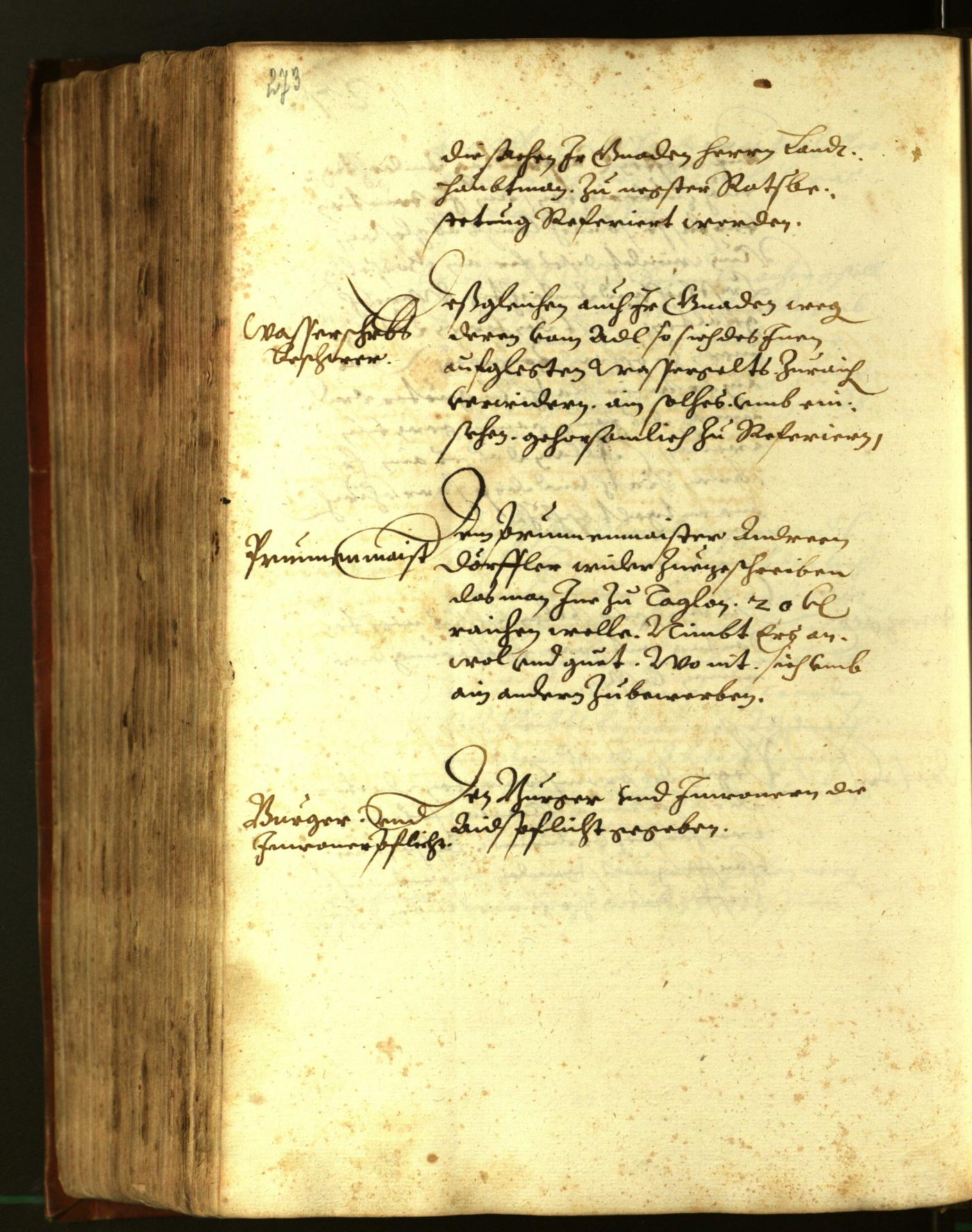 Stadtarchiv Bozen - BOhisto Ratsprotokoll 1611 