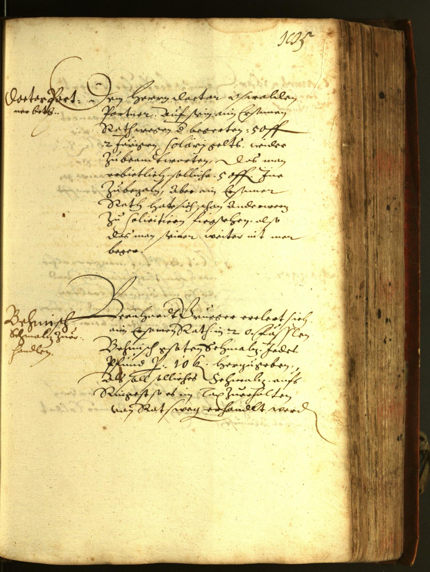 Stadtarchiv Bozen - BOhisto Ratsprotokoll 1611 