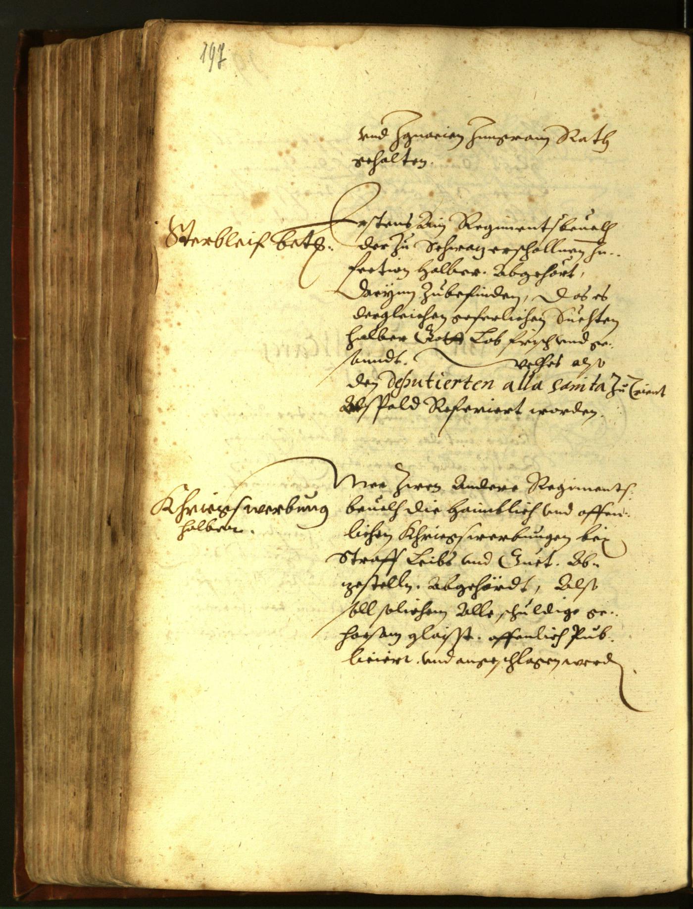 Stadtarchiv Bozen - BOhisto Ratsprotokoll 1611 