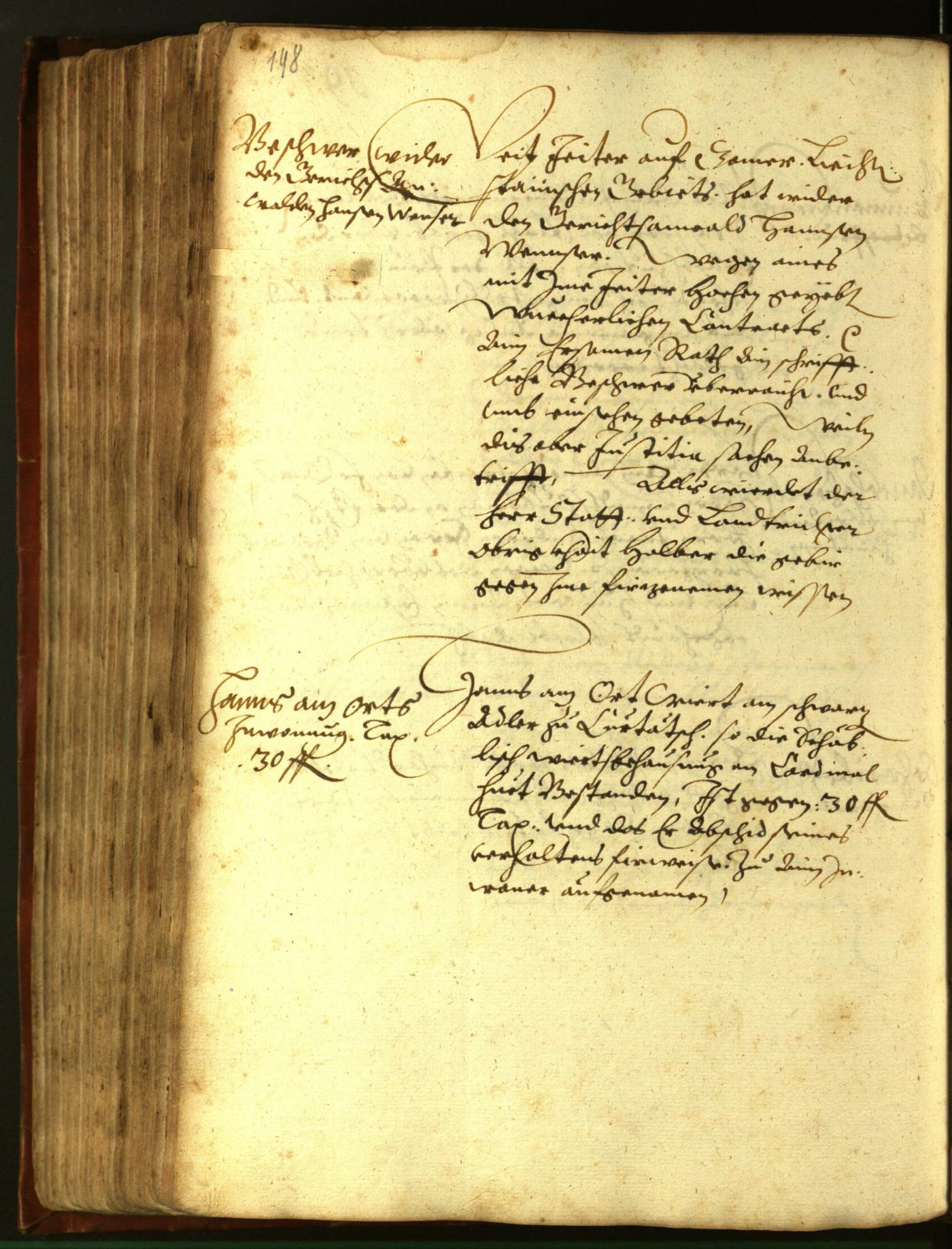 Stadtarchiv Bozen - BOhisto Ratsprotokoll 1611 