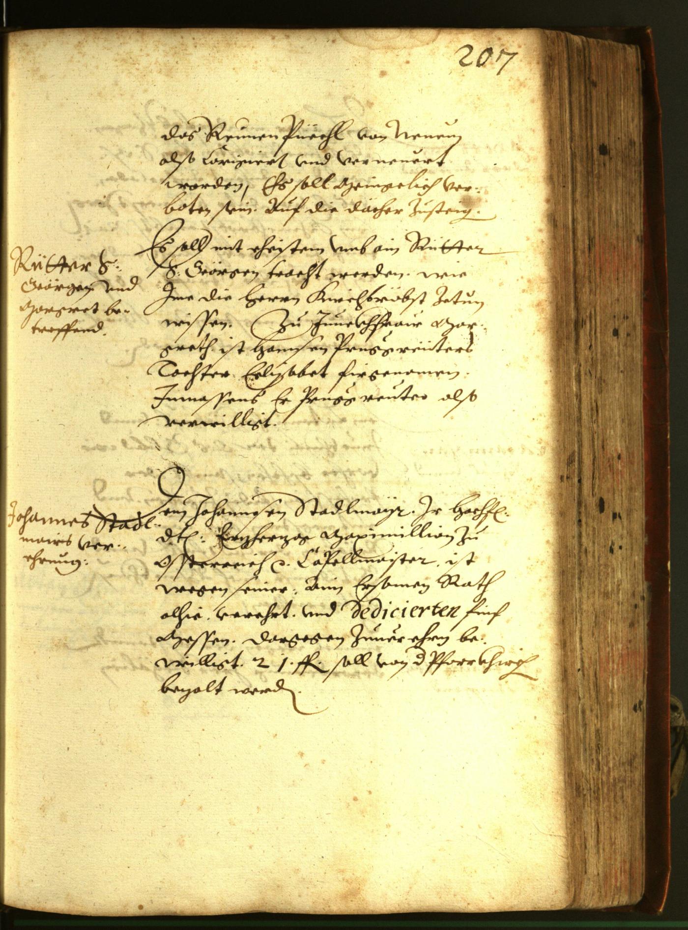 Stadtarchiv Bozen - BOhisto Ratsprotokoll 1611 