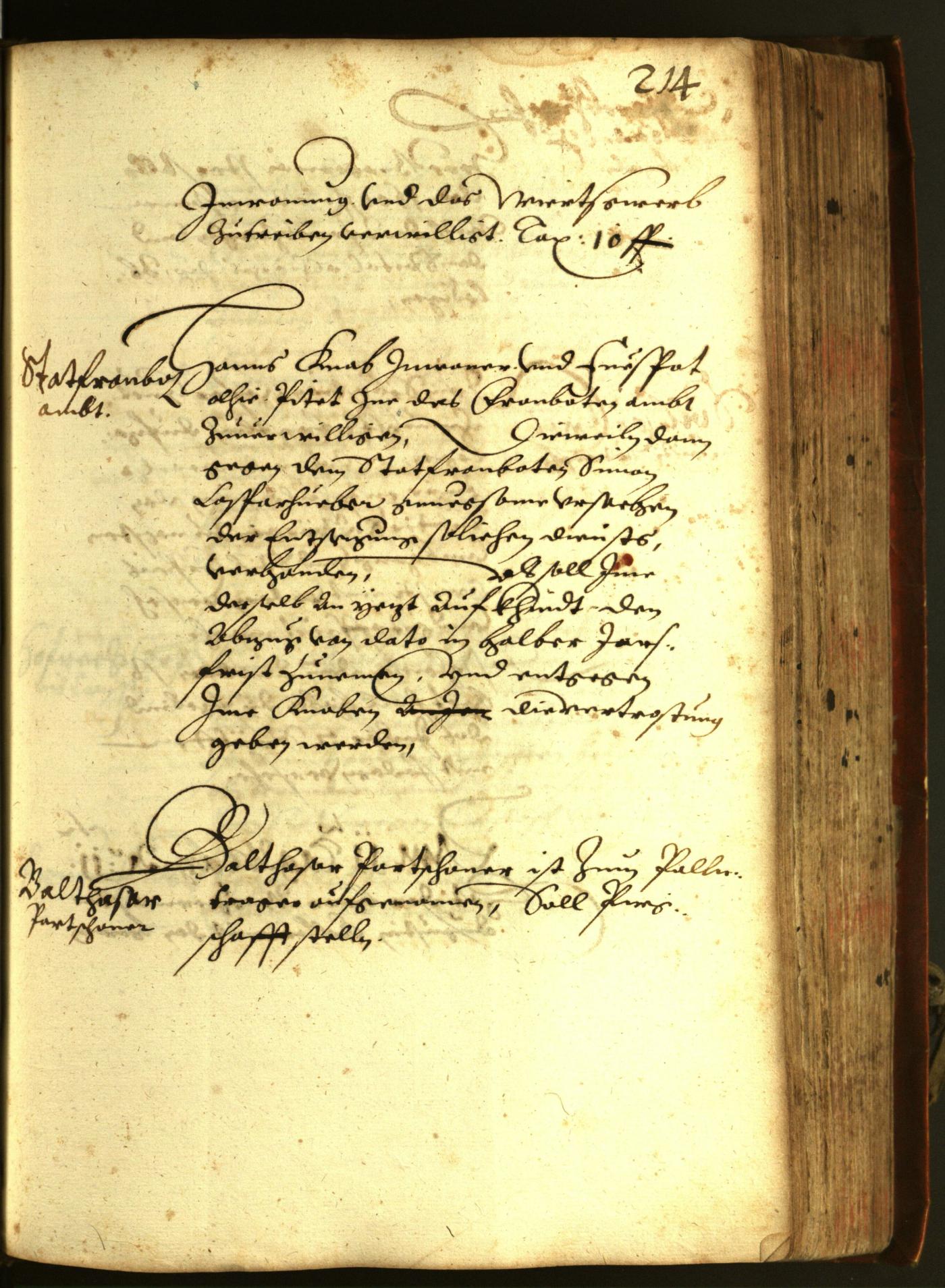 Stadtarchiv Bozen - BOhisto Ratsprotokoll 1611 