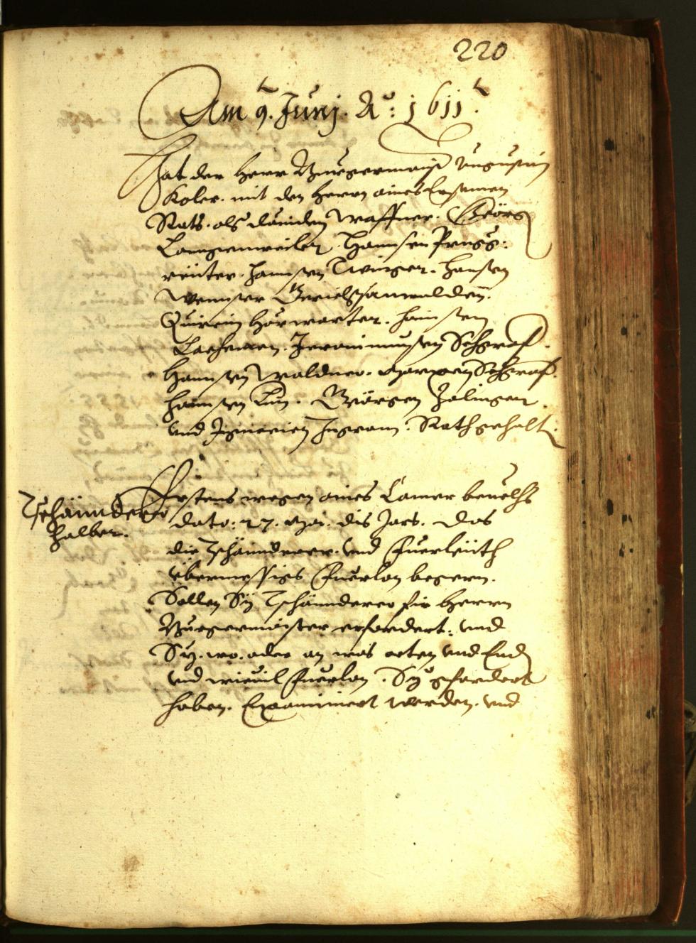 Stadtarchiv Bozen - BOhisto Ratsprotokoll 1611 