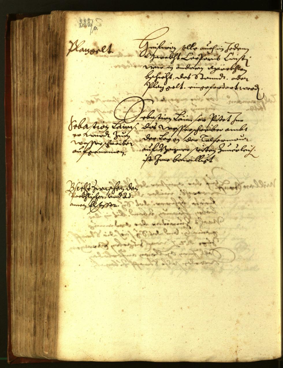 Stadtarchiv Bozen - BOhisto Ratsprotokoll 1611 