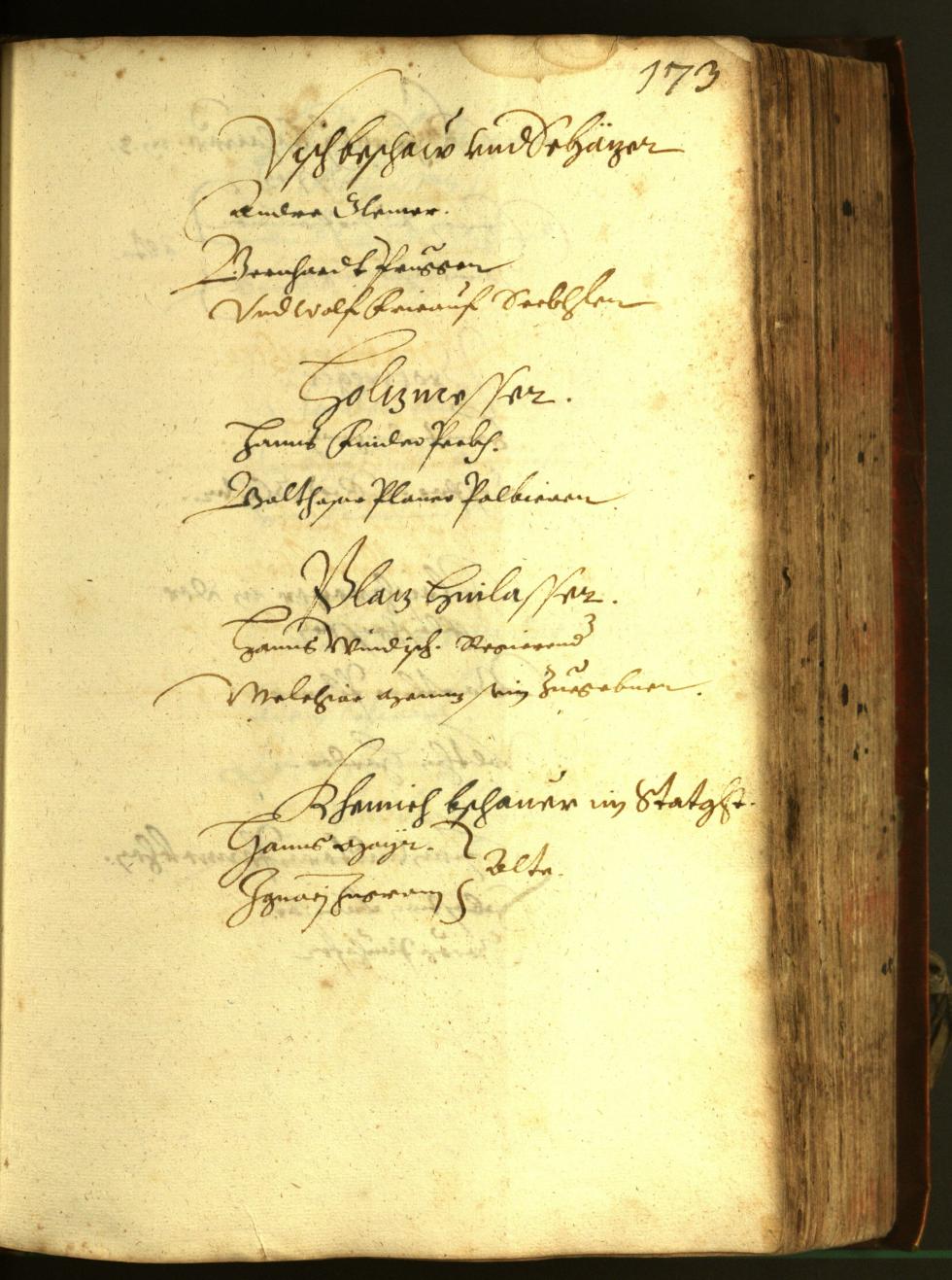 Stadtarchiv Bozen - BOhisto Ratsprotokoll 1611 