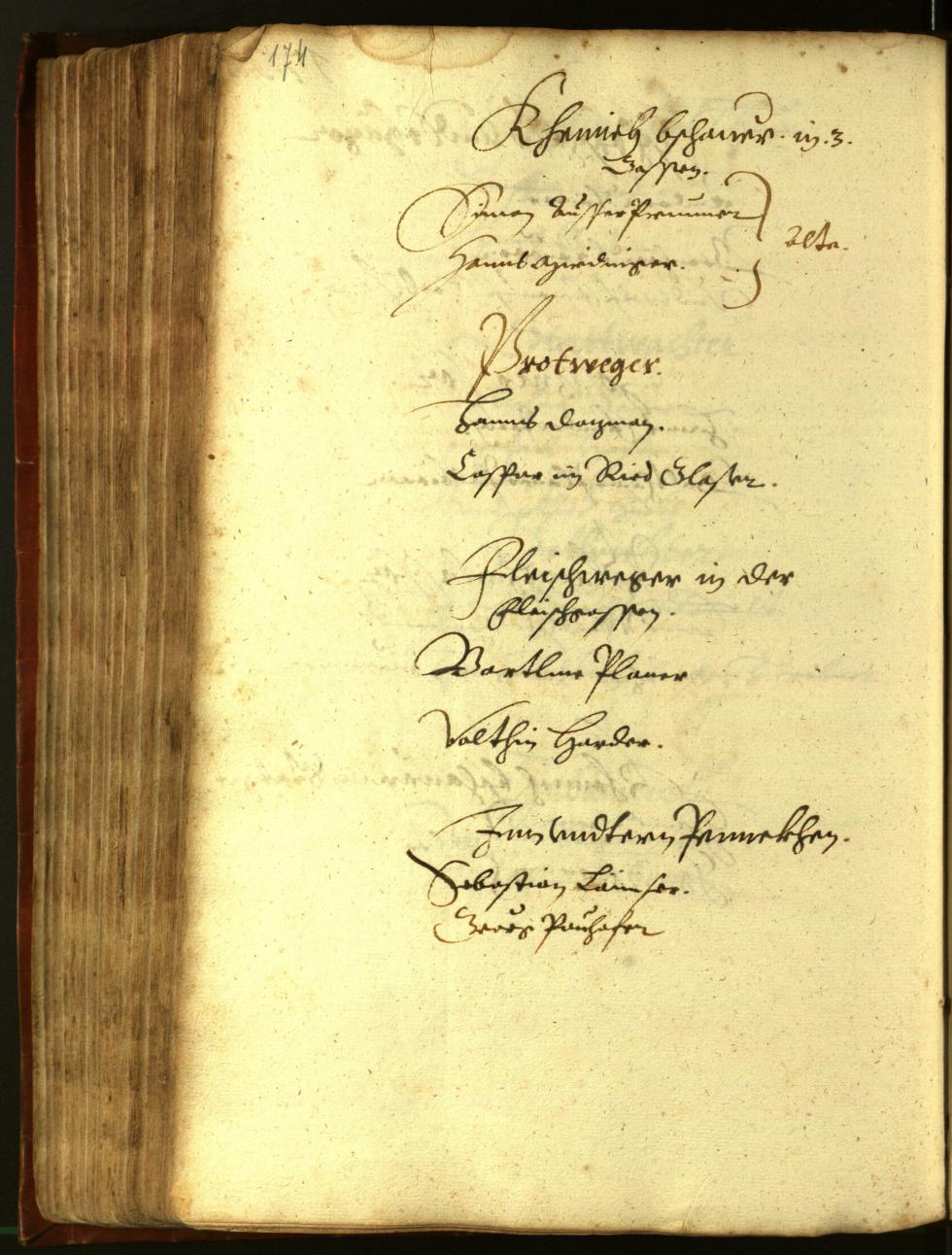 Stadtarchiv Bozen - BOhisto Ratsprotokoll 1611 