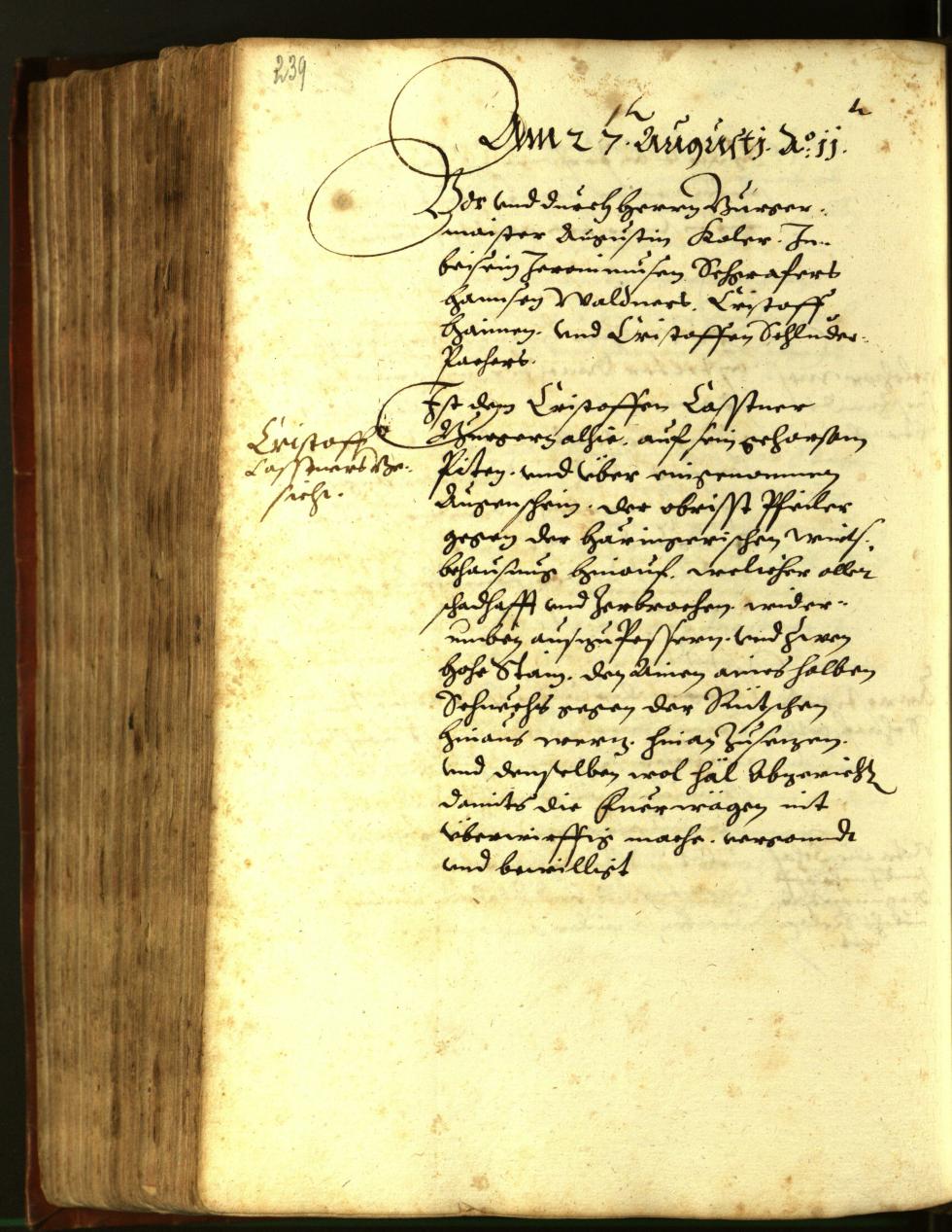 Stadtarchiv Bozen - BOhisto Ratsprotokoll 1611 