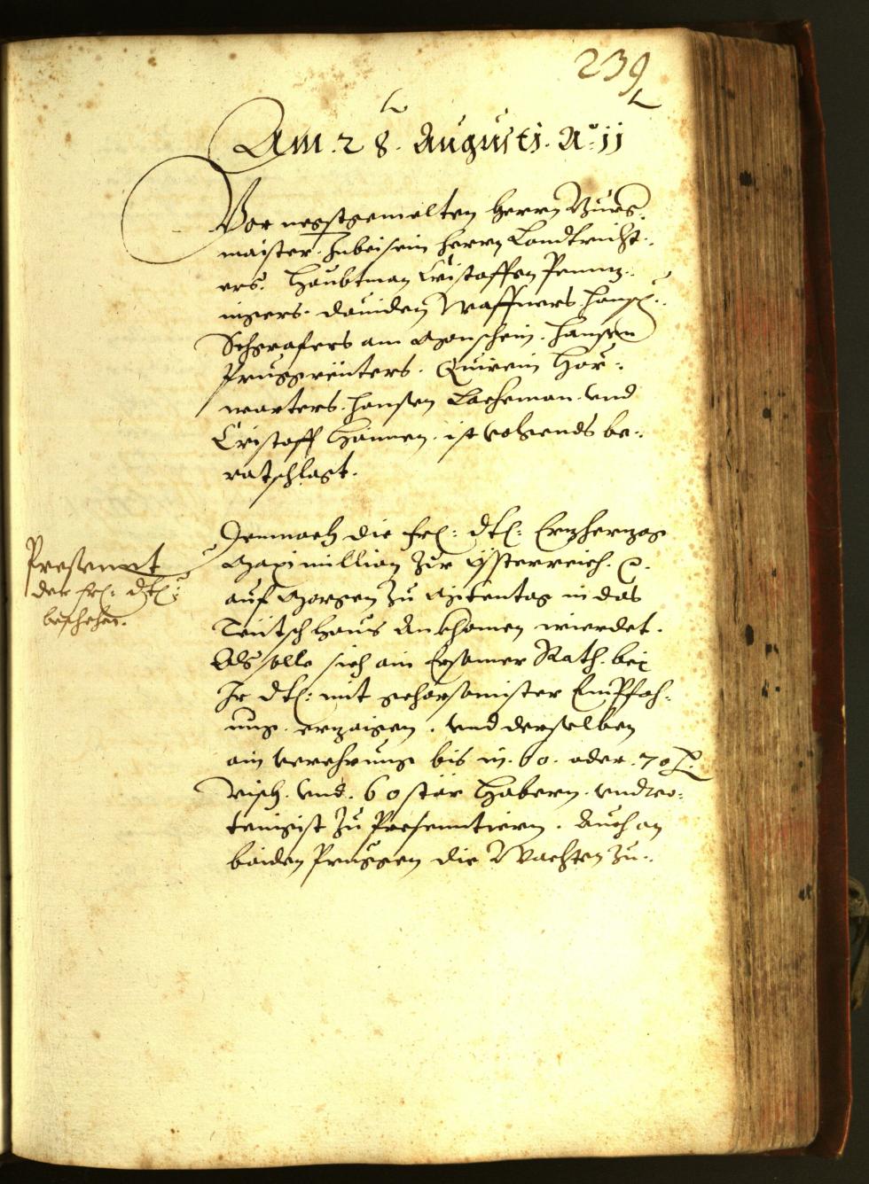 Stadtarchiv Bozen - BOhisto Ratsprotokoll 1611 