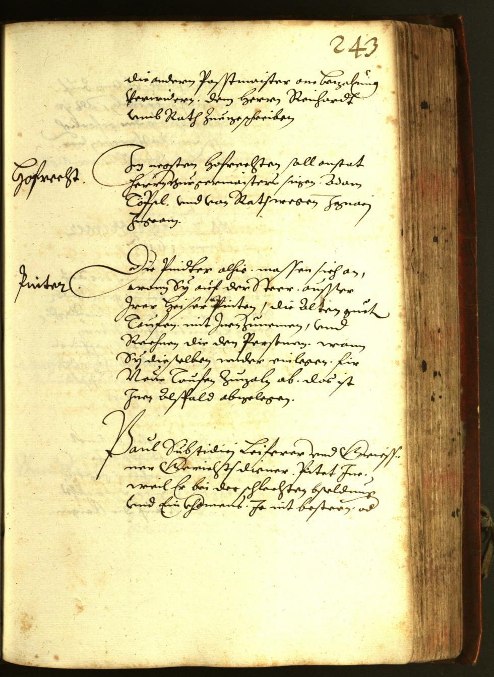 Stadtarchiv Bozen - BOhisto Ratsprotokoll 1611 