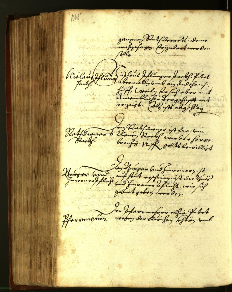 Stadtarchiv Bozen - BOhisto Ratsprotokoll 1611 