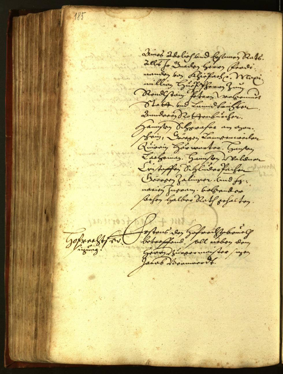 Stadtarchiv Bozen - BOhisto Ratsprotokoll 1611 