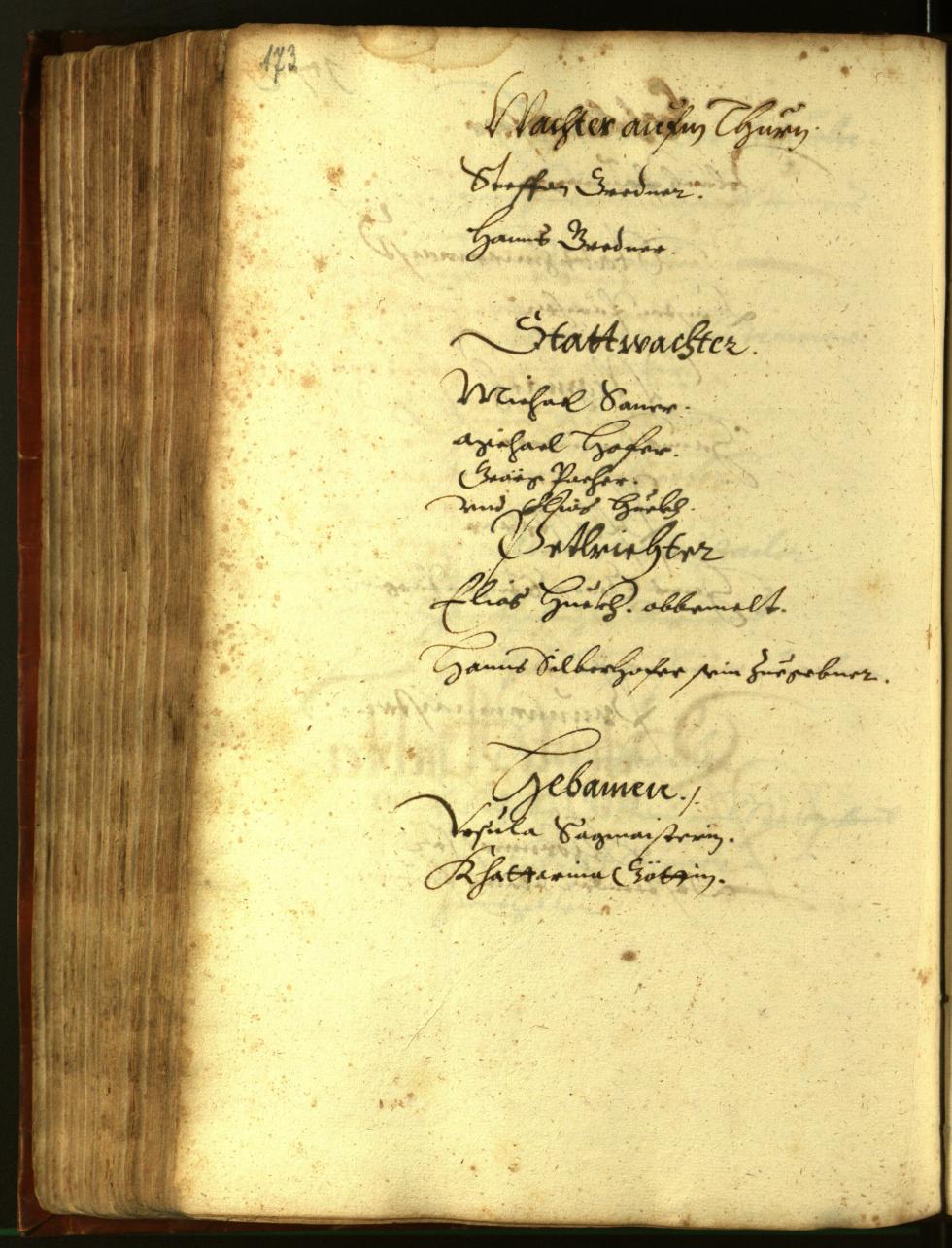 Stadtarchiv Bozen - BOhisto Ratsprotokoll 1611 