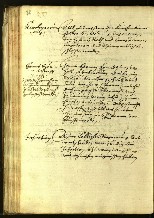 Stadtarchiv Bozen - BOhisto Ratsprotokoll 1612 