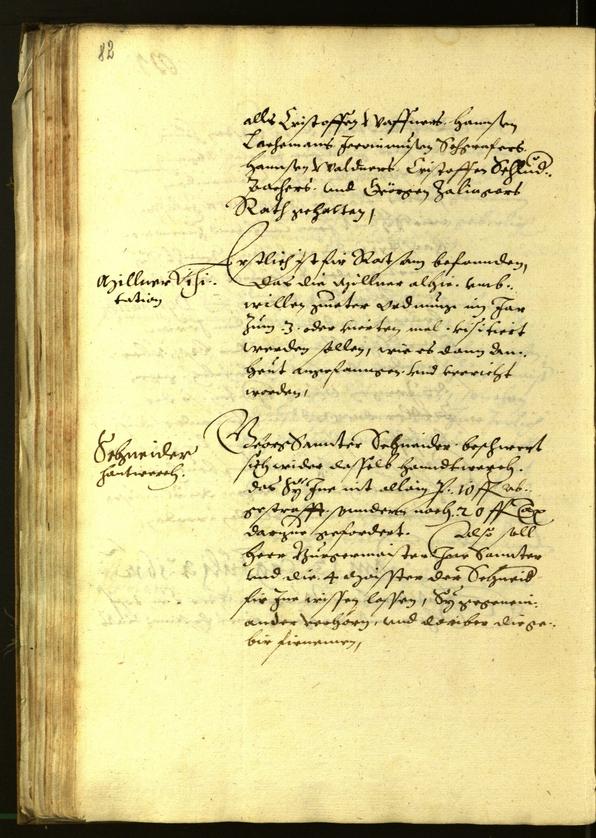 Stadtarchiv Bozen - BOhisto Ratsprotokoll 1612 