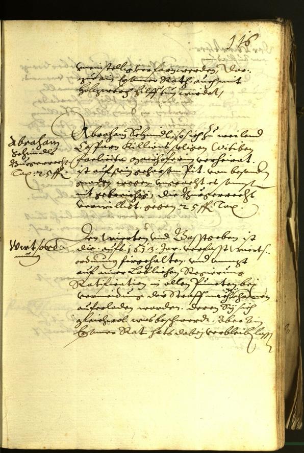 Stadtarchiv Bozen - BOhisto Ratsprotokoll 1612 