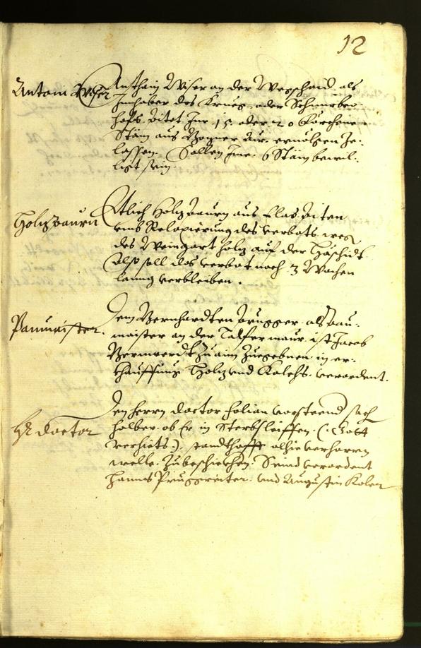 Civic Archives of Bozen-Bolzano - BOhisto Minutes of the council 1612 