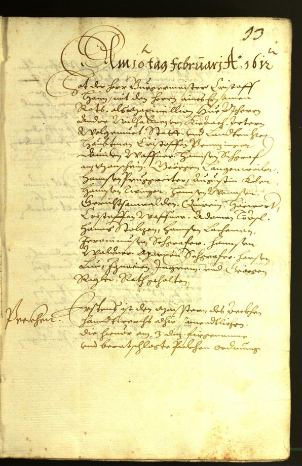 Civic Archives of Bozen-Bolzano - BOhisto Minutes of the council 1612 