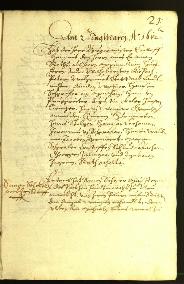 Civic Archives of Bozen-Bolzano - BOhisto Minutes of the council 1612 