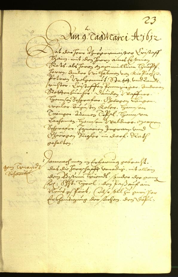 Civic Archives of Bozen-Bolzano - BOhisto Minutes of the council 1612 