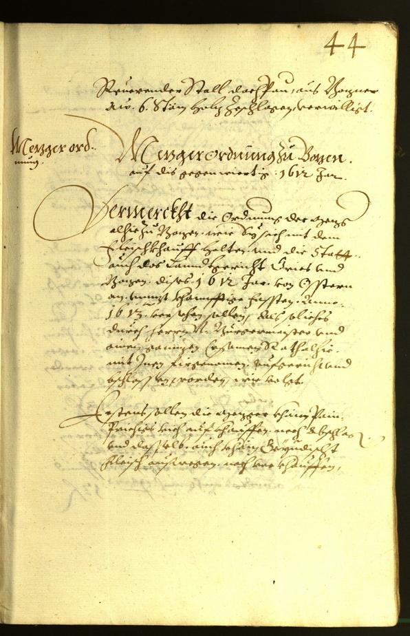 Civic Archives of Bozen-Bolzano - BOhisto Minutes of the council 1612 