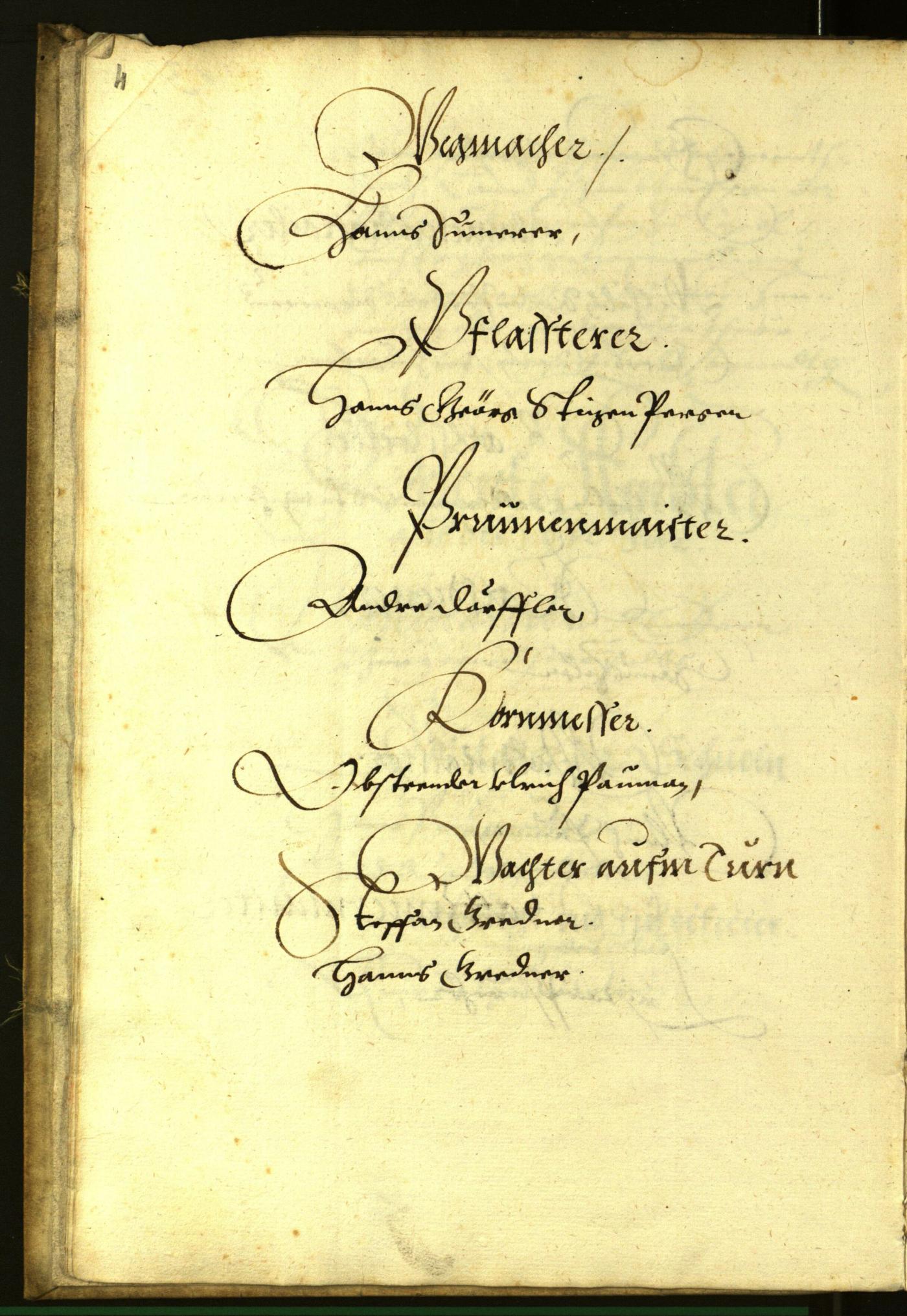 Stadtarchiv Bozen - BOhisto Ratsprotokoll 1612 