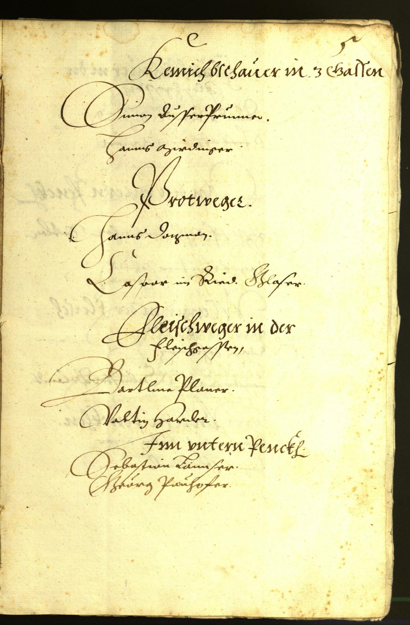 Stadtarchiv Bozen - BOhisto Ratsprotokoll 1612 