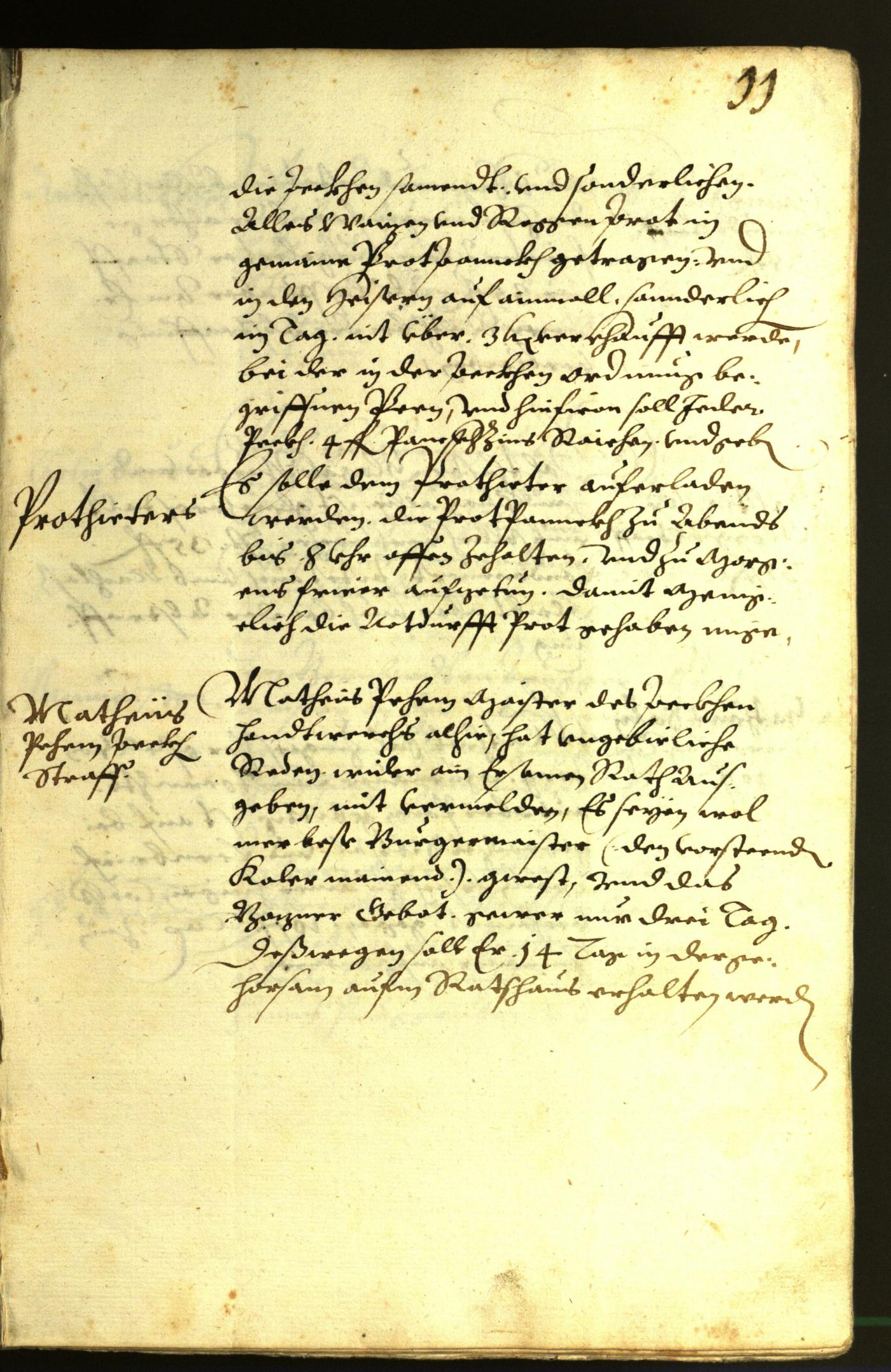 Stadtarchiv Bozen - BOhisto Ratsprotokoll 1612 