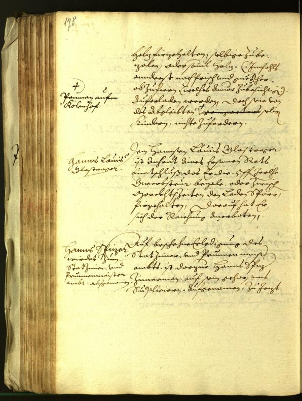 Stadtarchiv Bozen - BOhisto Ratsprotokoll 1613 