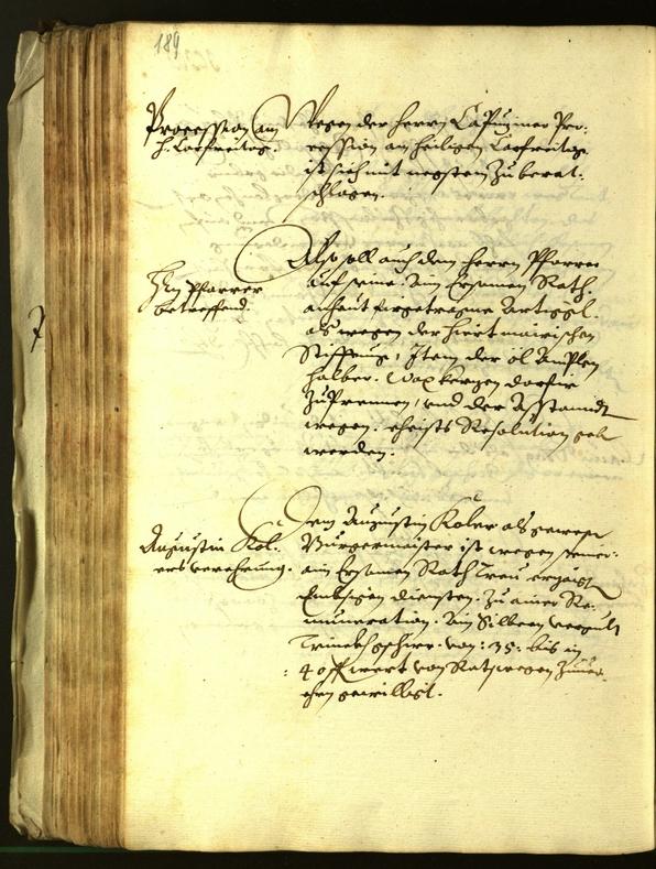 Stadtarchiv Bozen - BOhisto Ratsprotokoll 1613 