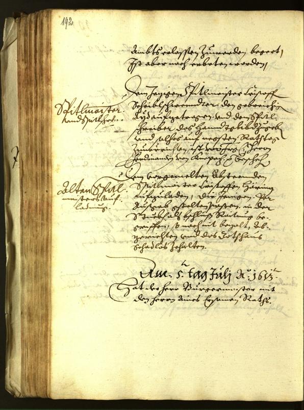 Civic Archives of Bozen-Bolzano - BOhisto Minutes of the council 1613 