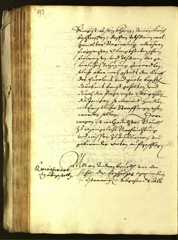 Stadtarchiv Bozen - BOhisto Ratsprotokoll 1613 