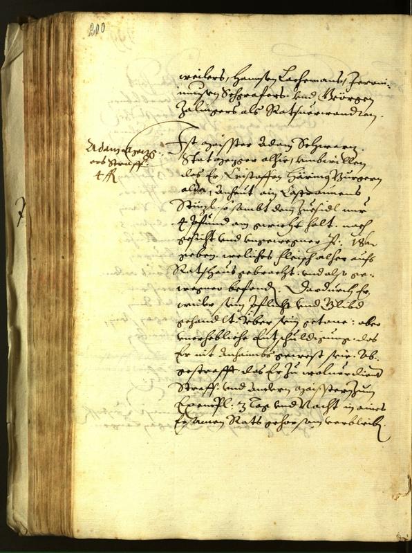 Stadtarchiv Bozen - BOhisto Ratsprotokoll 1613 