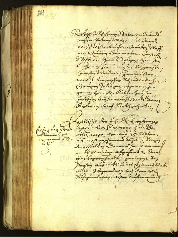 Archivio Storico della Città di Bolzano - BOhisto protocollo consiliare 1613 